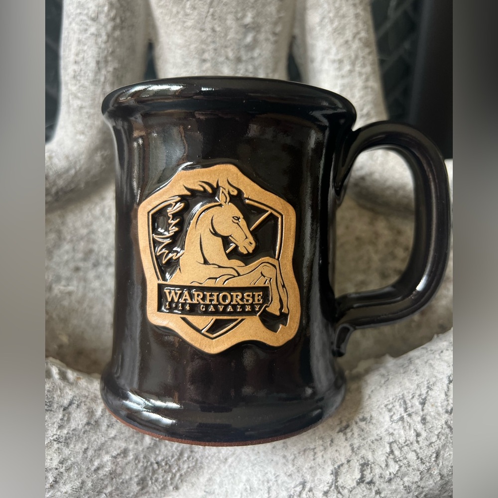 Warhorse 1-14 Cavalry Tribute Mug — Sunset Hill Stoneware · Handcrafted in USA
